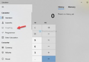 উইন্ডোজ 10-এ ক্যালকুলেটরে গ্রাফিং কীভাবে বন্ধ করবেন 