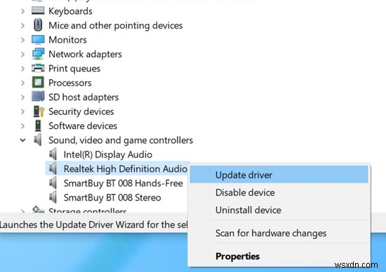 Windows 10-এ হাই ডেফিনিশন অডিও ডিভাইসের ড্রাইভার সমস্যা আছে 