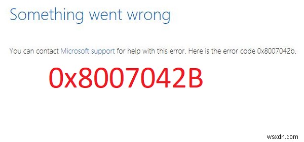 উইন্ডোজ আপডেট ত্রুটি 0x8007042B ঠিক করুন 