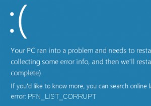 Windows 11/10 এ PFN_LIST_CORRUPT ত্রুটি ঠিক করুন 