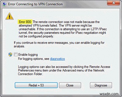 উইন্ডোজ 11/10 এ ভিপিএন ত্রুটি 800 কীভাবে ঠিক করবেন 