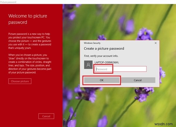 উইন্ডোজ 10 এ কিভাবে পিকচার পাসওয়ার্ড সেট আপ করবেন 