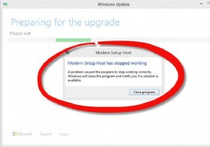 আধুনিক সেটআপ হোস্ট কাজ করা বন্ধ করেছে - Windows 10 ত্রুটি 