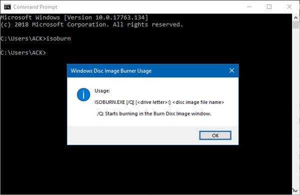 উইন্ডোজ 10 এ কমান্ড প্রম্পট ব্যবহার করে কীভাবে আইএসও ফাইল বার্ন করবেন 