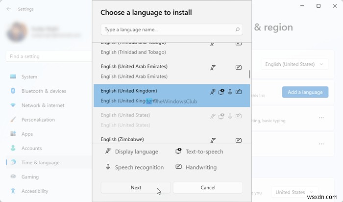 Windows 11/10-এ Cortana-এর ভাষা পরিবর্তন করুন 