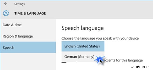 Windows 11/10-এ Cortana-এর ভাষা পরিবর্তন করুন 