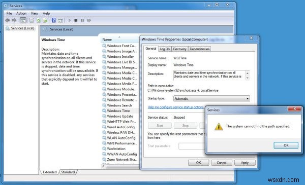 উইন্ডোজ টাইম সার্ভিস কাজ করছে না। সময় সিঙ্ক্রোনাইজেশন ত্রুটি সহ ব্যর্থ হয় 