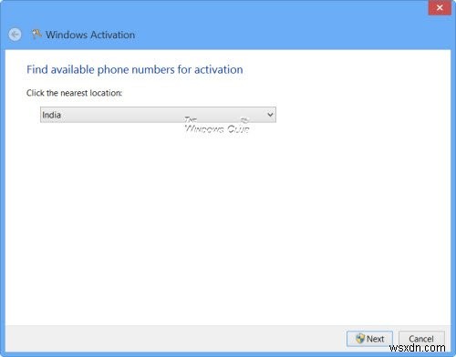 ফোনের মাধ্যমে Windows 11/10 সক্রিয় করুন:খুচরা ও ভলিউম লাইসেন্সিং গ্রাহকরা 