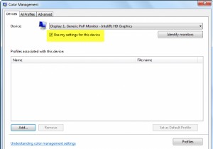 উইন্ডোজ 11/10 এ একটি ডিভাইসের সাথে রঙিন প্রোফাইলগুলিকে কীভাবে সংযুক্ত করবেন 