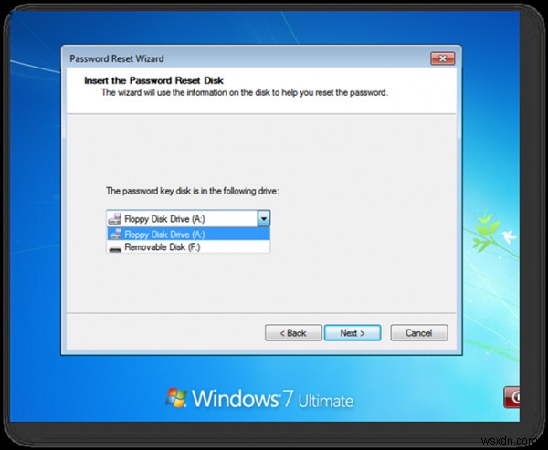 Windows 10 এ USB ফ্ল্যাশ ড্রাইভ ব্যবহার করে পাসওয়ার্ড রিসেট ডিস্ক তৈরি করুন 