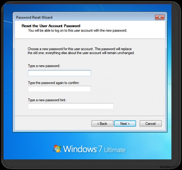 Windows 10 এ USB ফ্ল্যাশ ড্রাইভ ব্যবহার করে পাসওয়ার্ড রিসেট ডিস্ক তৈরি করুন 