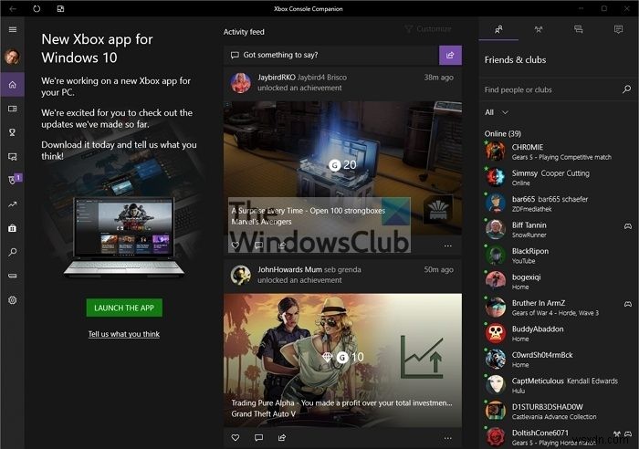 Xbox Console Companion অ্যাপ:বৈশিষ্ট্য এবং Windows 11/10 এ এটি কীভাবে ব্যবহার করবেন 