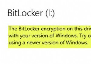 এই ড্রাইভে BitLocker এনক্রিপশন আপনার Windows এর সংস্করণের সাথে সামঞ্জস্যপূর্ণ নয় 