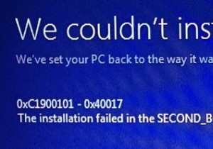 ত্রুটি 0xC1900101 – 0x40017, SECOND_BOOT পর্বে ইনস্টলেশন ব্যর্থ হয়েছে 