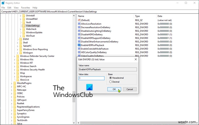 Windows 10 আপগ্রেড করার পরে স্ট্রিম HDR ভিডিও সুইচ পুনরায় সক্ষম করা যাবে না 