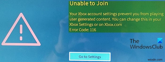Xbox One এ Roblox এরর কোড 106, 110, 116 কিভাবে ঠিক করবেন 