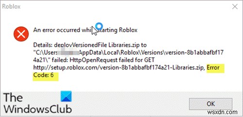 Xbox One বা PC তে Roblox এরর কোড 279, 6, 610 কিভাবে ঠিক করবেন 