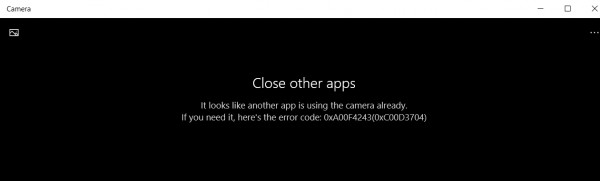 Windows 11/10-এ ক্যামেরা অ্যাপের জন্য ত্রুটি কোড 0xa00f4243 