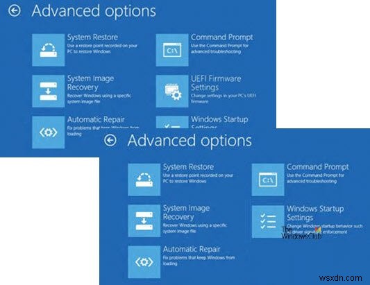 Windows 11/10 এ UEFI ফার্মওয়্যার সেটিংস অনুপস্থিত 