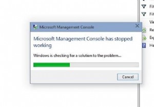 Microsoft Management Console (MMC.exe) কাজ করা বন্ধ করে দিয়েছে 