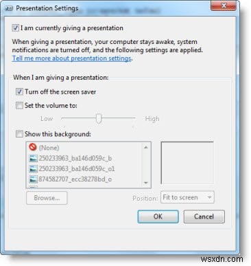 Windows 10-এ প্রেজেন্টেশন সেটিংস ব্যবহার করে প্রেজেন্টেশনের সময় ল্যাপটপকে ঘুমাতে যাওয়া থেকে আটকান 