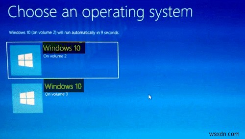 Windows 11/10 এর একই সংস্করণ ডুয়াল-বুট করার সময় বুট মেনু পাঠ্য পরিবর্তন করুন 