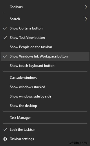 Windows 10-এ পেন এবং উইন্ডোজ ইঙ্ক ওয়ার্কস্পেস সেটিংস কনফিগার করুন 