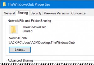 Windows 11/10-এর ফোল্ডার বৈশিষ্ট্য বাক্সে শেয়ারিং ট্যাব অনুপস্থিত 