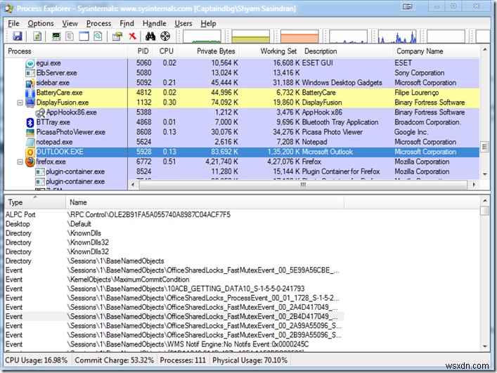 Outlook.exe আউটলুক বন্ধ করার পরে মেমরি এবং টাস্ক ম্যানেজারে থেকে যায় 