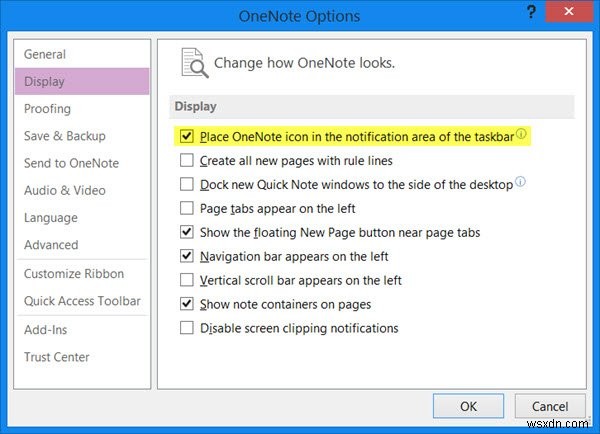 Windows PC-এ OneNote-এ পাঠান অক্ষম বা সরান 