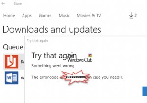 Windows 10-এ Microsoft Store ত্রুটি 0x80D03805 