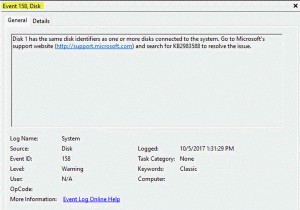 ইভেন্ট আইডি 158 ত্রুটি - উইন্ডোজ 10-এ অভিন্ন ডিস্ক GUID অ্যাসাইনমেন্ট 