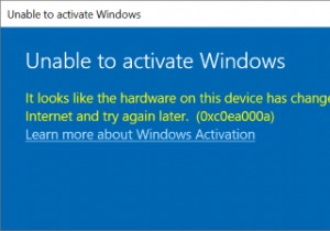 ত্রুটি 0xc0ea000a, হার্ডওয়্যার পরিবর্তনের পরে উইন্ডোজ 10 সক্রিয় করতে অক্ষম 