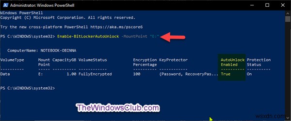 Windows 10-এ BitLocker এনক্রিপ্ট করা ডেটা ড্রাইভের জন্য অটো-আনলক চালু বা বন্ধ করুন 