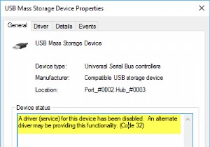 এই ডিভাইসের জন্য একটি ড্রাইভার (পরিষেবা) নিষ্ক্রিয় করা হয়েছে (কোড 32) 