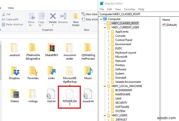 Windows 10-এ NTUSER.DAT ফাইল কী? 