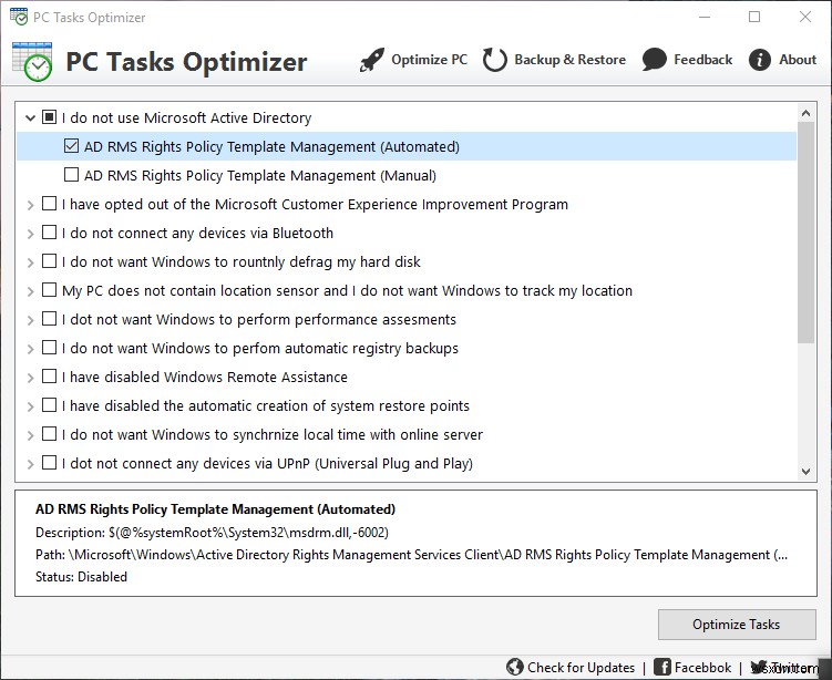 PC Tasks Optimizer হল একটি বিনামূল্যের সফটওয়্যার যা Windows শিডিউল করা কাজগুলি পরিচালনা করতে পারে 