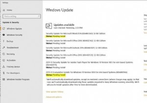 উইন্ডোজ আপডেট স্থিতি মুলতুবি ইনস্টল বা ডাউনলোড, শুরু করা, ডাউনলোড করা, ইনস্টল করা, ইনস্টল করার অপেক্ষায় 