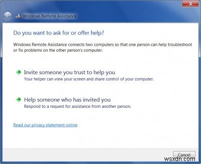 উইন্ডোজ 11/10/8/7 এ রিমোট অ্যাসিস্ট্যান্স ব্যবহার করে কীভাবে সাহায্য চাইতে বা অফার করবেন 