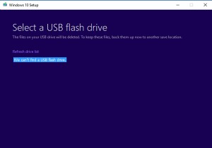 আমরা একটি USB ফ্ল্যাশ ড্রাইভ খুঁজে পাচ্ছি না - Windows 10 সেটআপ ত্রুটি৷ 