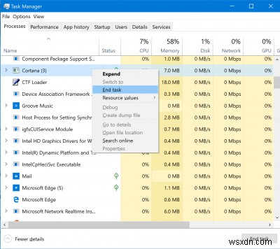 Cortana ওয়েব প্রিভিউ Windows 10 এ কাজ করছে না 