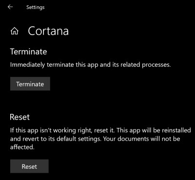 Cortana ওয়েব প্রিভিউ Windows 10 এ কাজ করছে না 