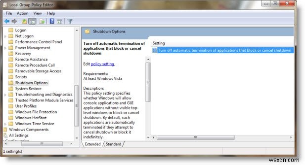 Windows 10-এ শাটডাউনের সময় অ্যাপ্লিকেশনগুলির স্বয়ংক্রিয় সমাপ্তি অক্ষম করুন 