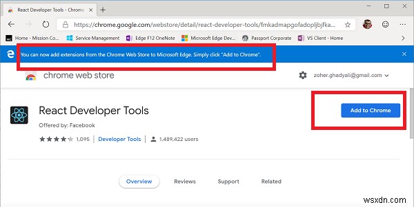 নতুন Microsoft Edge (Chromium) এ DevTools এর তালিকা 