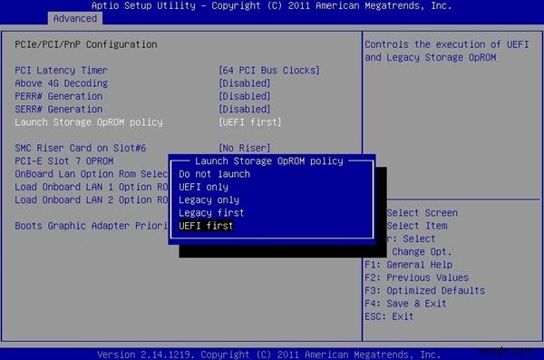 Windows সেটআপ বা Windows PE এ বুট করার সময় UEFI বা Legacy BIOS বেছে নিন 