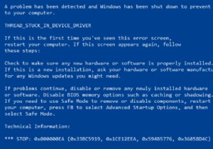 থ্রেড আটকে আছে ডিভাইস ড্রাইভার 0x000000EA ব্লু স্ক্রীন ত্রুটি 