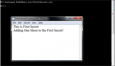 উইন্ডোজ 10 এর একটি গোপন নোটপ্যাড টেক্সট ফাইল বগিতে ডেটা লুকান 