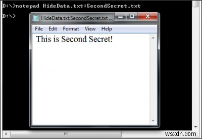 উইন্ডোজ 10 এর একটি গোপন নোটপ্যাড টেক্সট ফাইল বগিতে ডেটা লুকান 