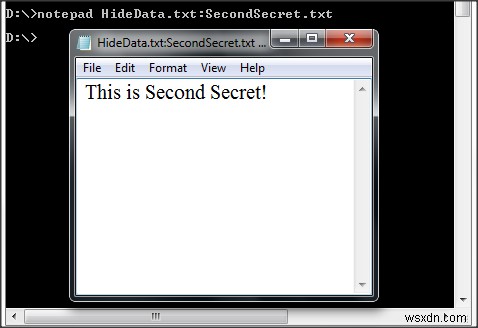 উইন্ডোজ 10 এর একটি গোপন নোটপ্যাড টেক্সট ফাইল বগিতে ডেটা লুকান 