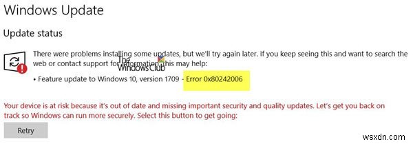 উইন্ডোজ 10 এ উইন্ডোজ আপডেট ত্রুটি 0x80242006 ঠিক করুন 